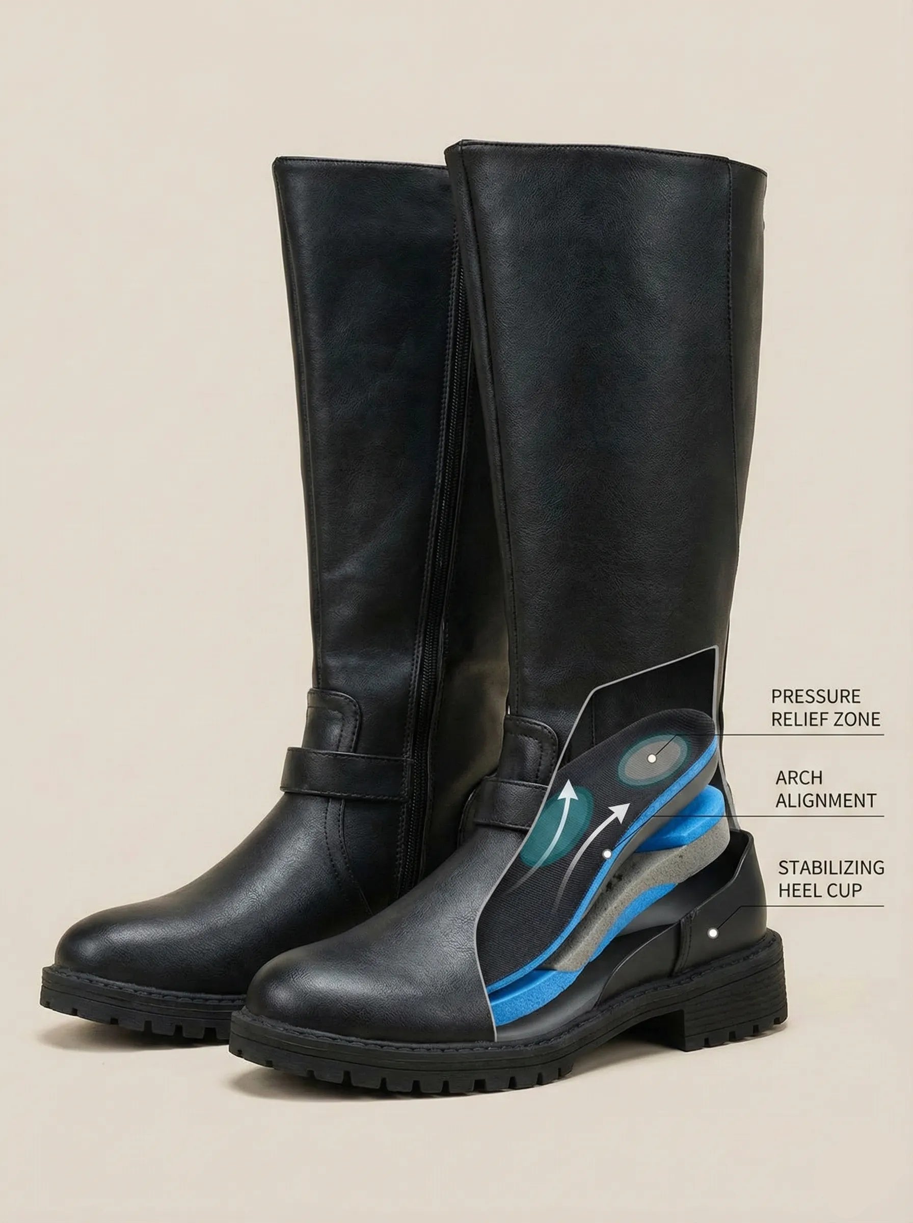 Vero™ | Bottes de neige orthopédiques confortables pour les mollets plus larges