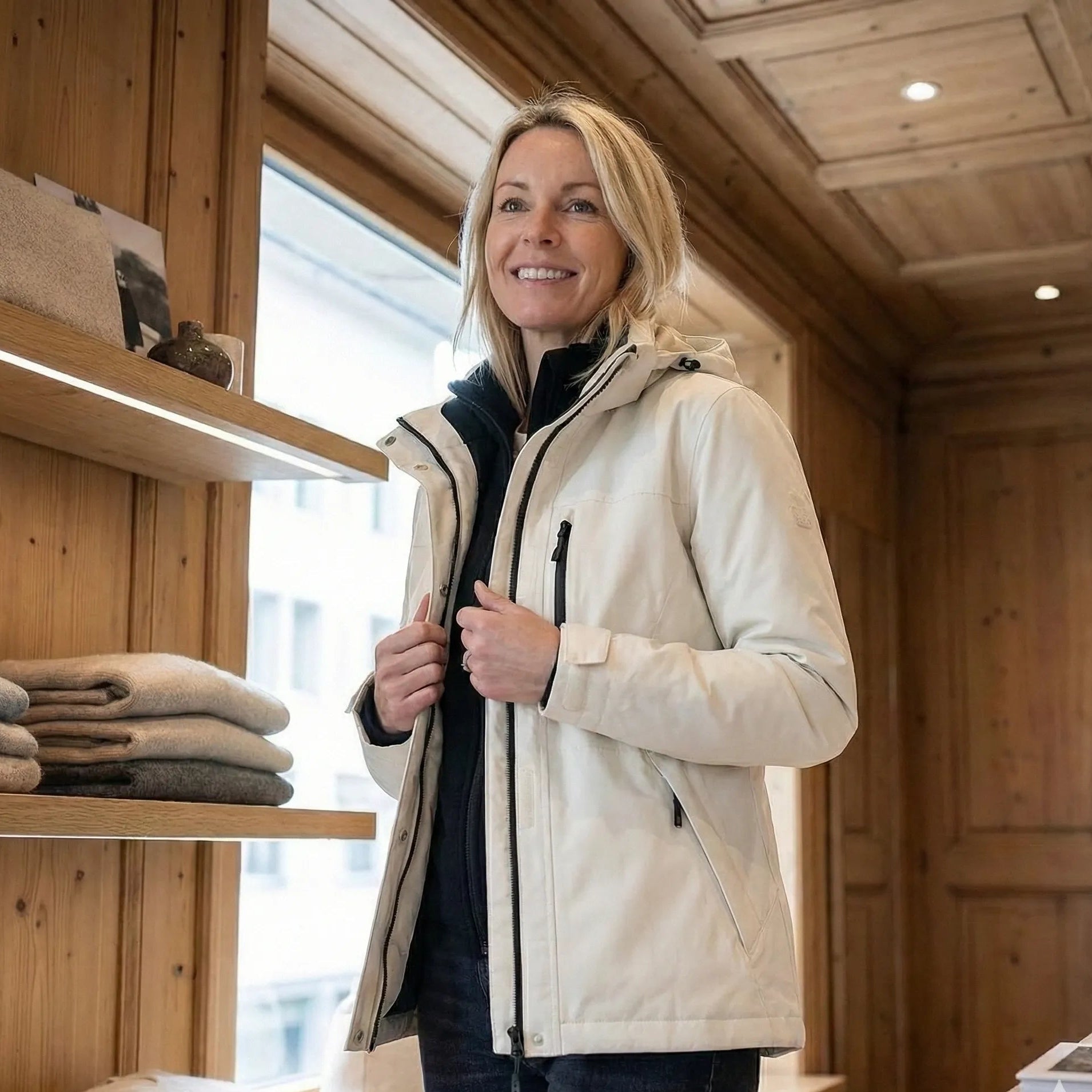 Veste Elara™ 3 en 1 toutes saisons | Imperméable et coupe-vent