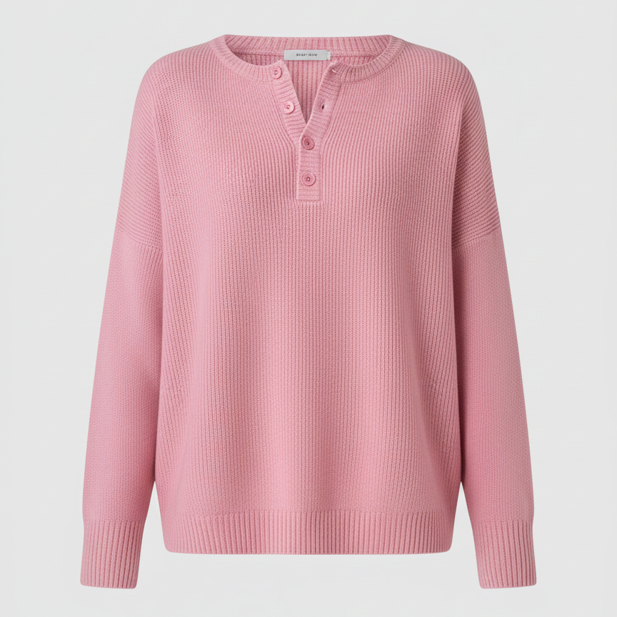Clara | Pull en maille légère avec détails de boutons délicats