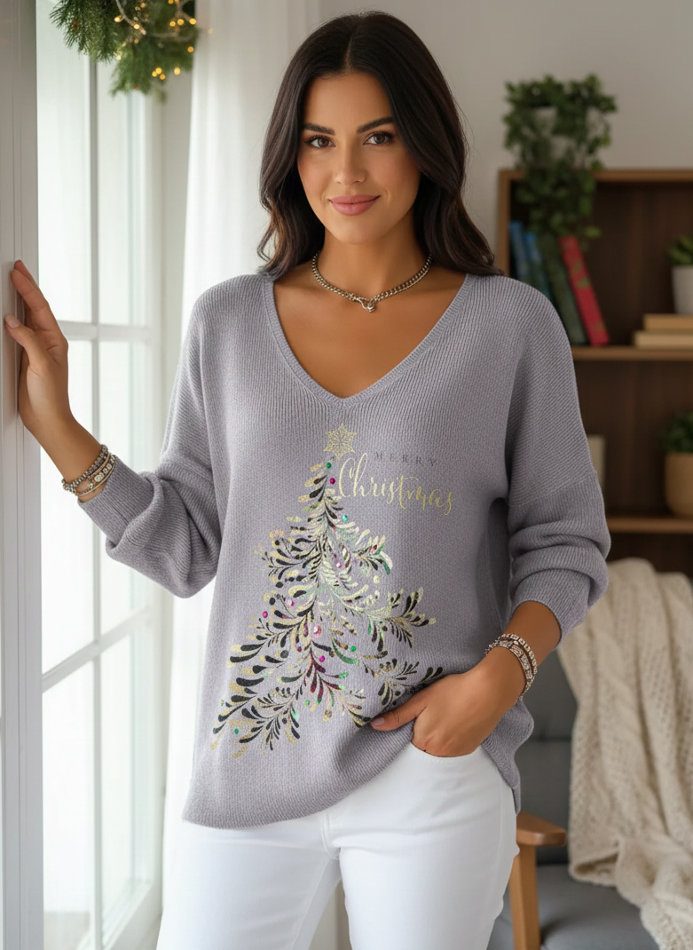 Lara™ | Christmas Fleece Jumper - Warmth, Style &amp; Joy 