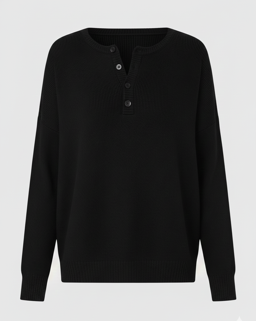 Esme | Pull en maille fine avec détails de boutons