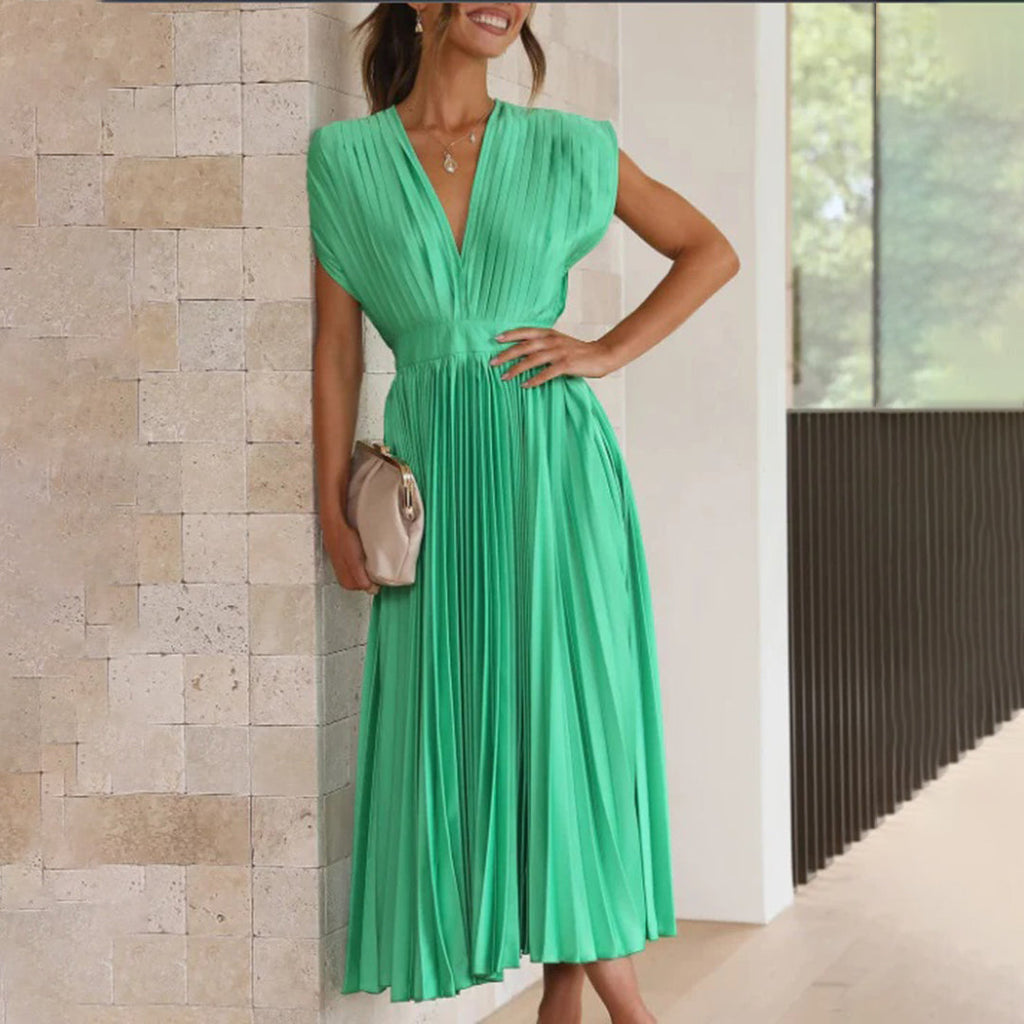 Lena™ | Elegant satin MIDI dress