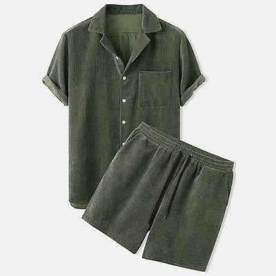 FERRAN - Heren corduroy set voor de zomer