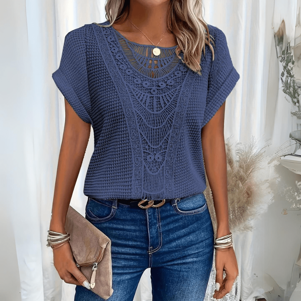 Karin™ | Elegant blouse in Ibiza style