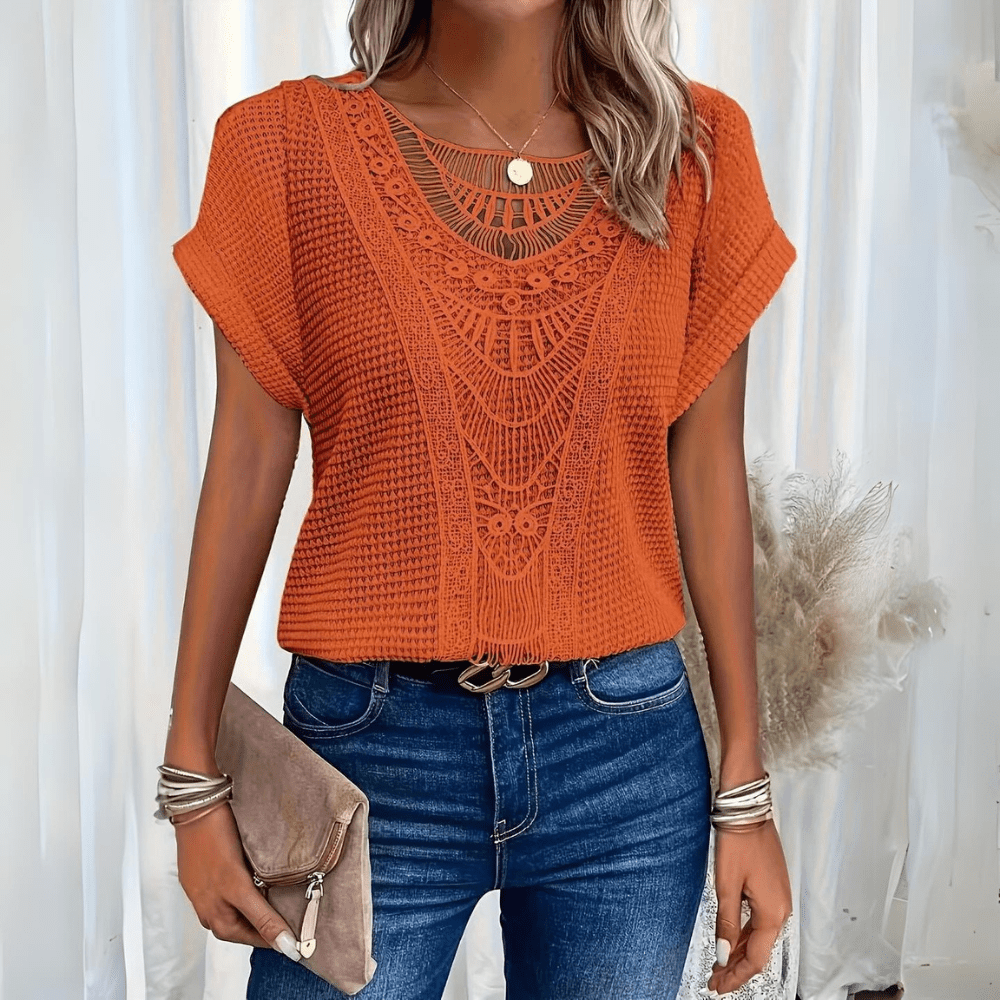 Karin™ | Elegant blouse in Ibiza style