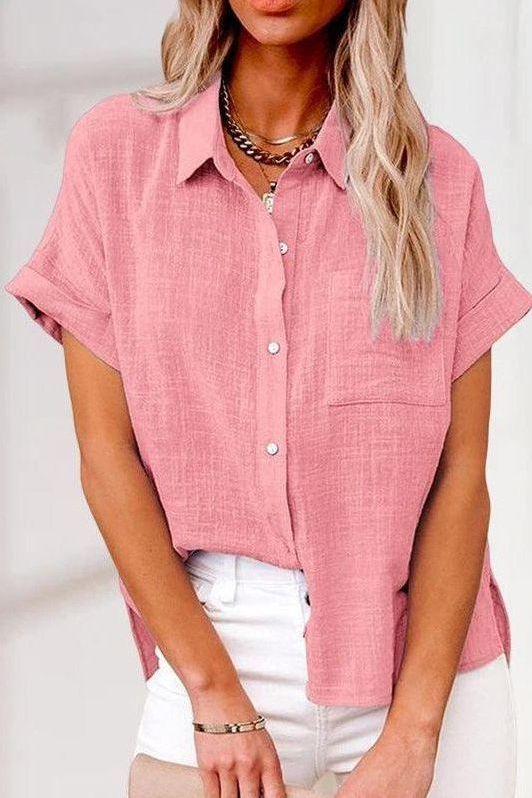 EVA™ | COMFORTABLE LINEN SHIRT BLOUSE