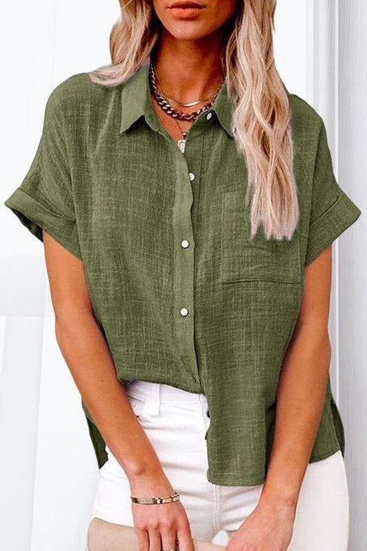 EVA™ | COMFORTABLE LINEN SHIRT BLOUSE