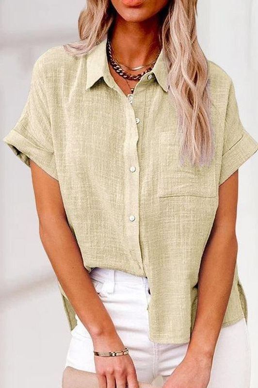 EVA™ | COMFORTABLE LINEN SHIRT BLOUSE