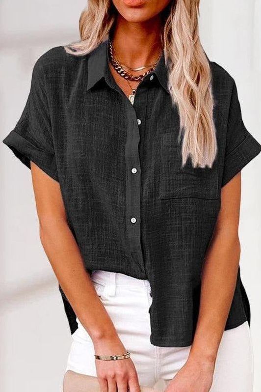 EVA™ | COMFORTABLE LINEN SHIRT BLOUSE