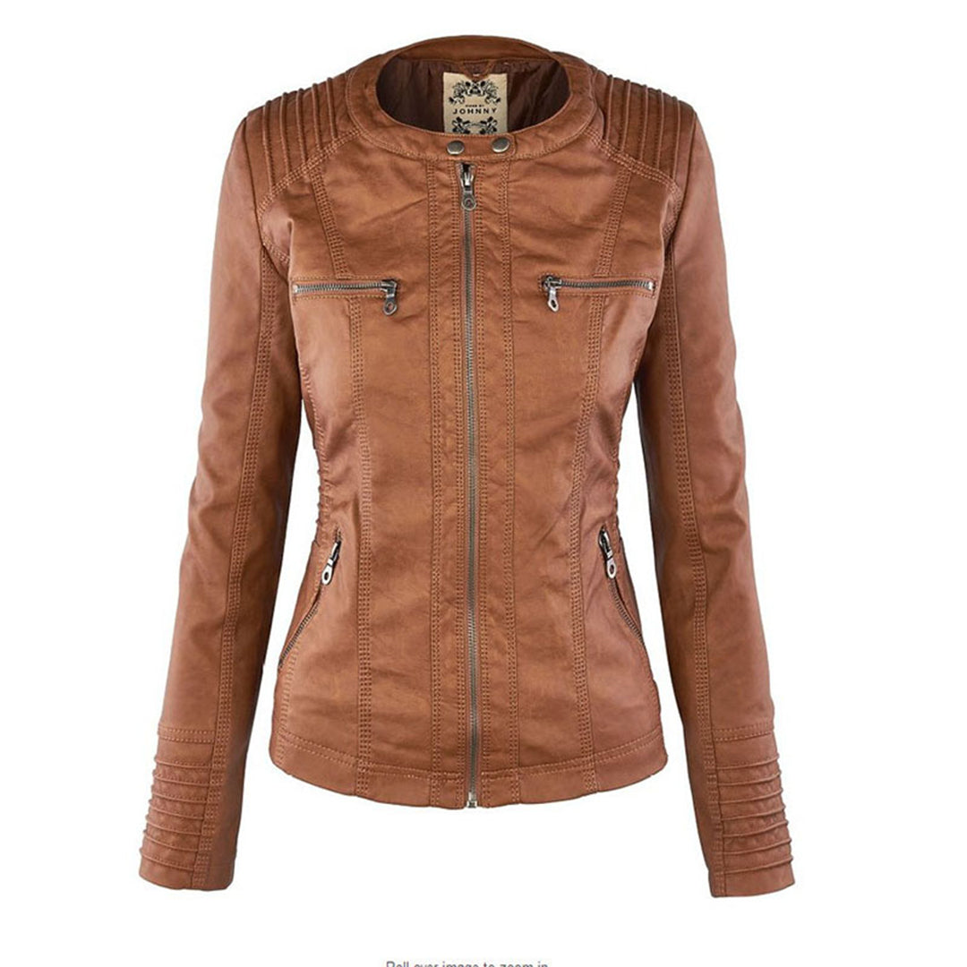 Monika™ | Robuste und elegante Lederjacke 