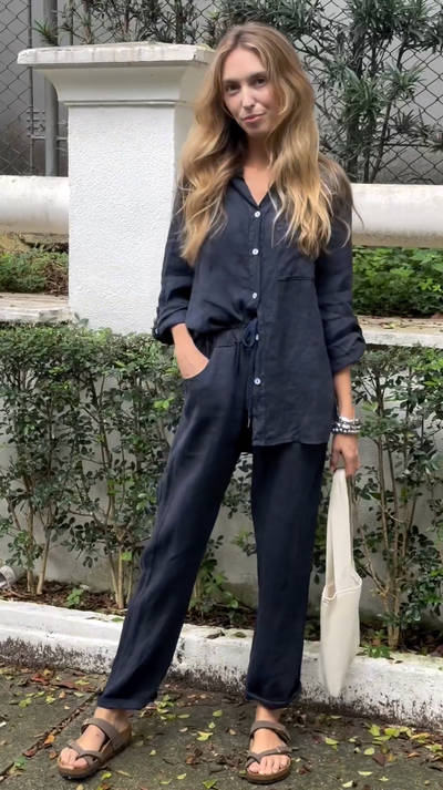 Letní elegance™ – Lněný set Marjan