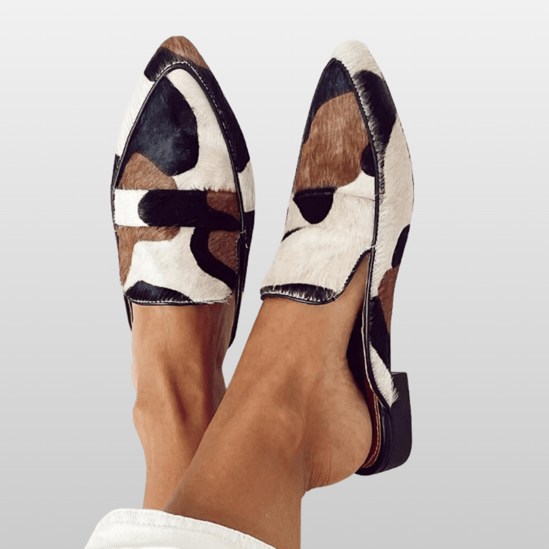 VIVIEN™ | Moccasins with animal print and elegant patchwork