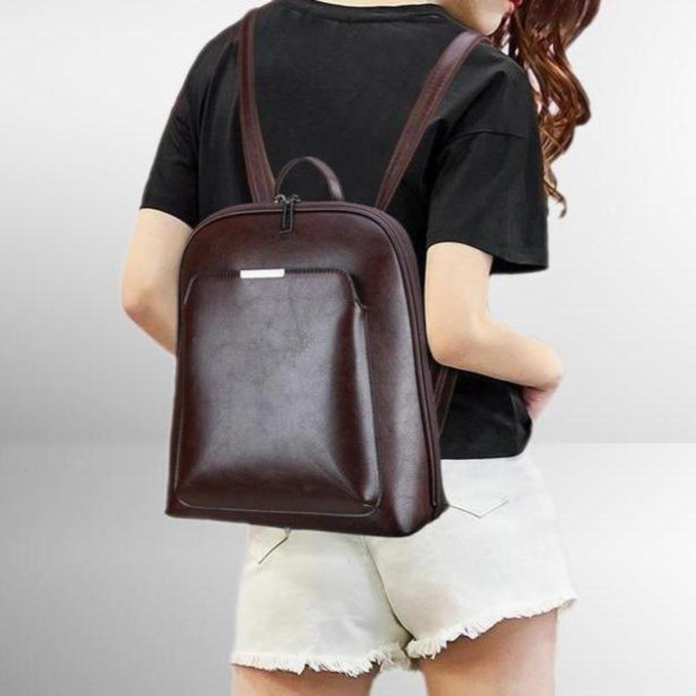Saskia - Sac à dos classique à double fermeture éclair