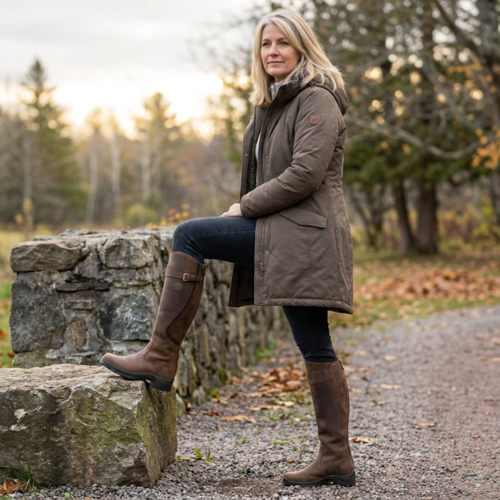 Lavinia | Bottes d'équitation en cuir imperméable