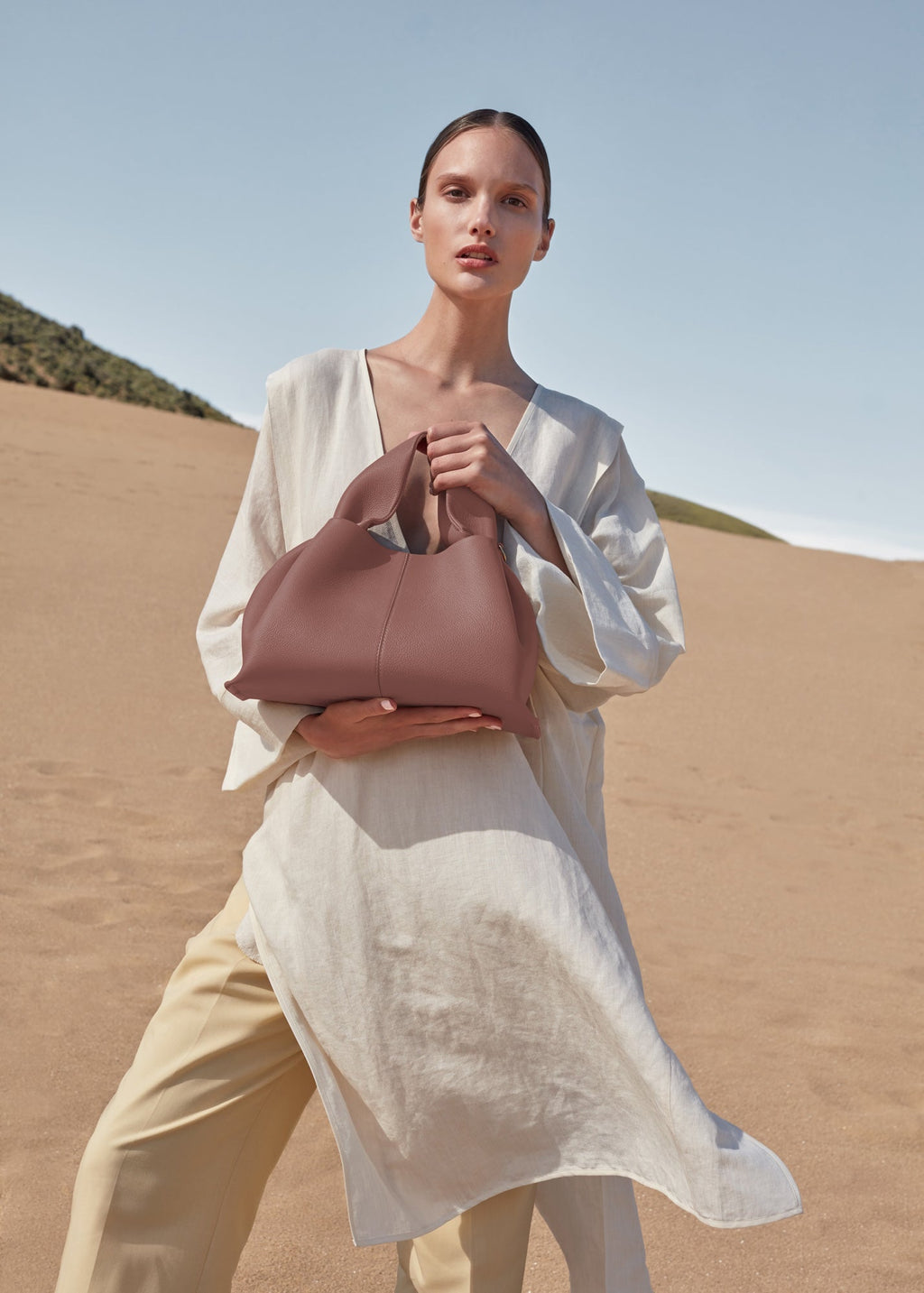 Sac cabas Lior – Grand modèle | Rose poudré