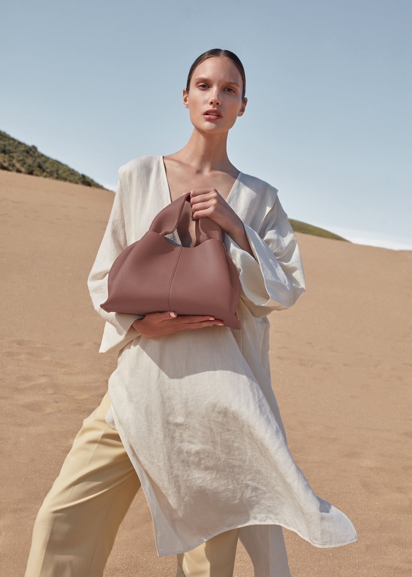 Sac cabas Lior – Grand modèle | Rose poudré
