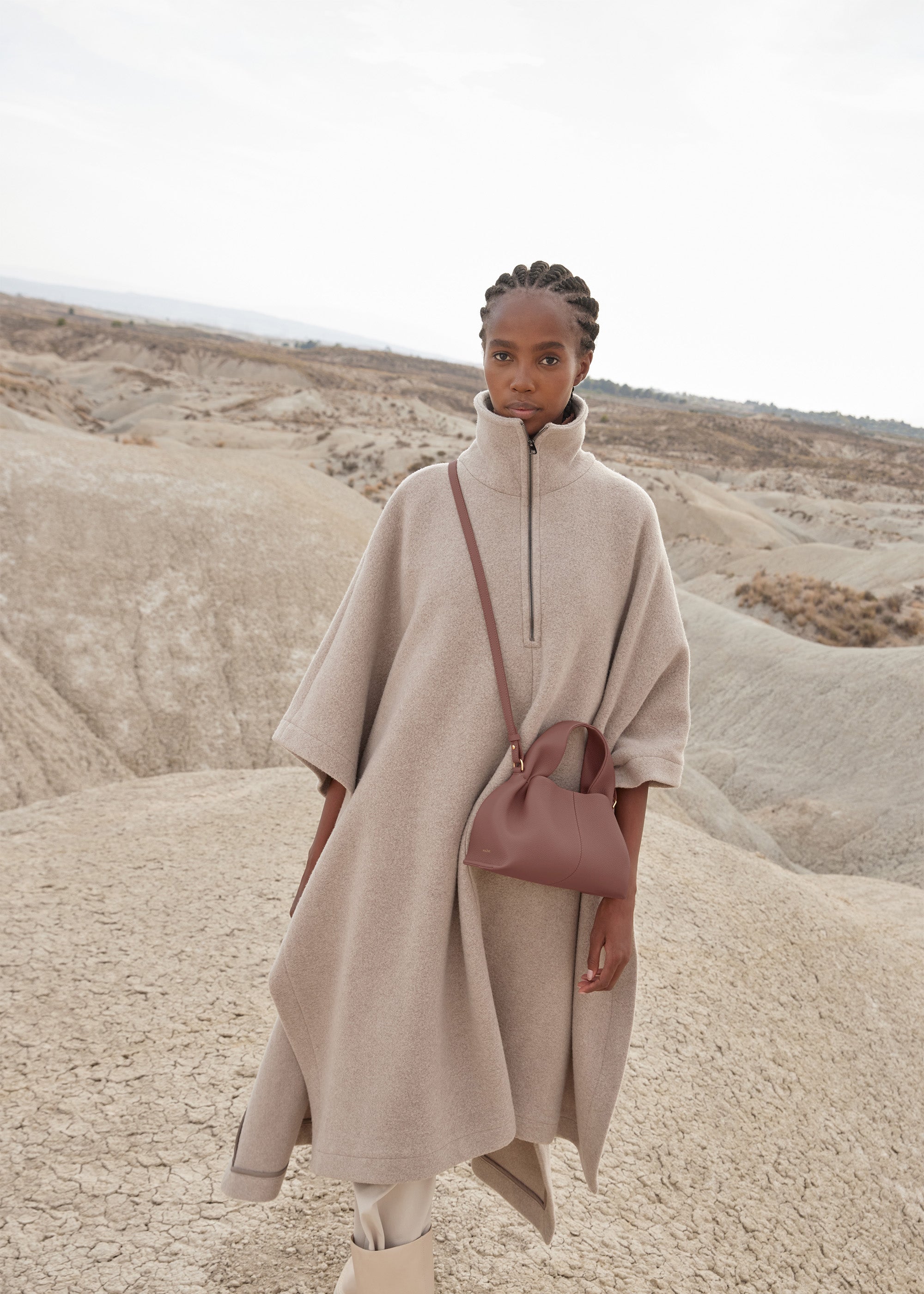 Sac cabas Lior – Mini | Rose poudré 
