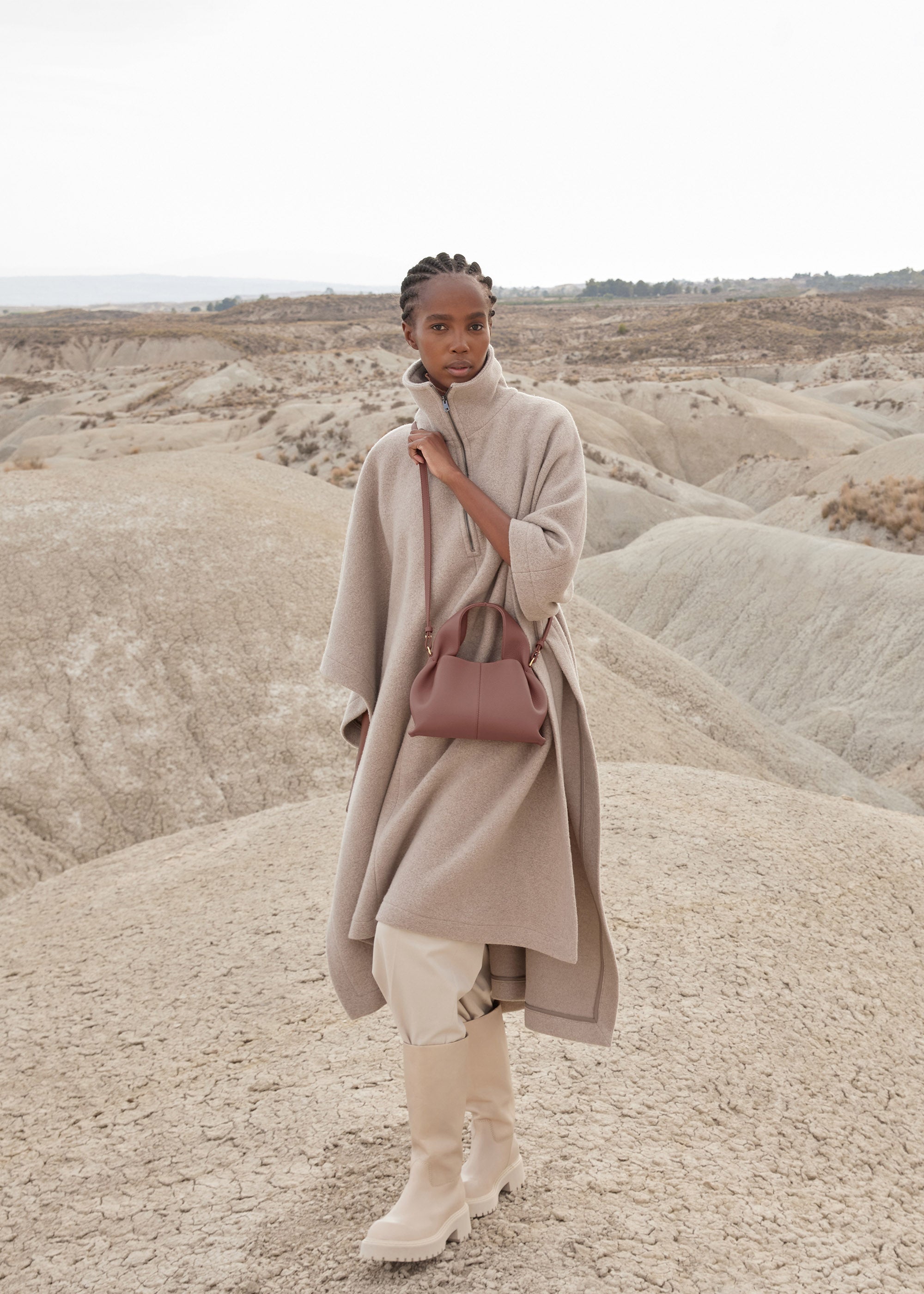 Sac cabas Lior – Mini | Rose poudré 
