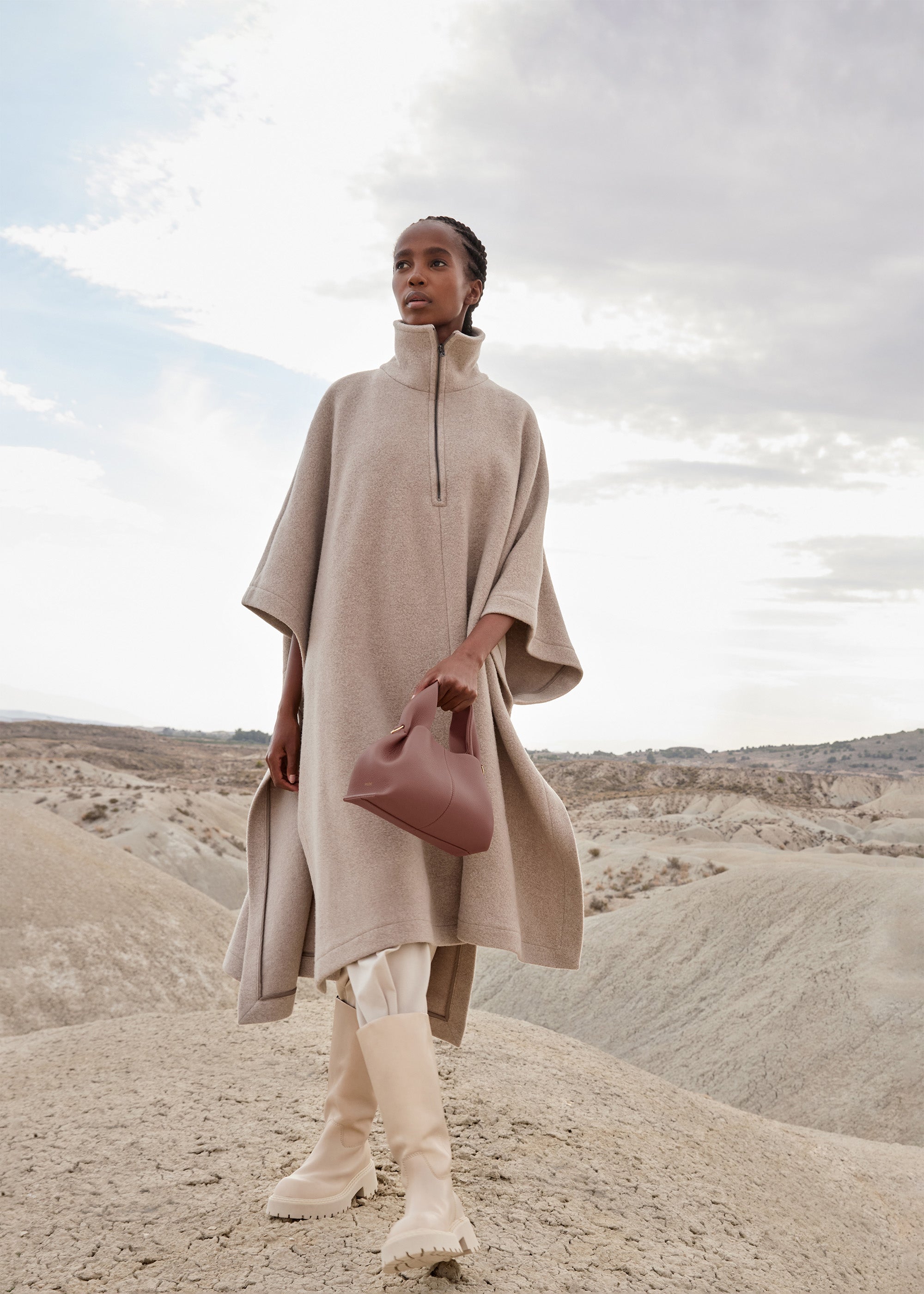 Sac cabas Lior – Mini | Rose poudré 