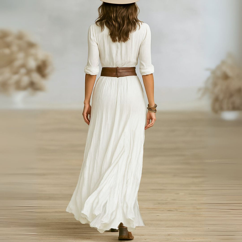 Hayley | Robe-chemise ceinturée