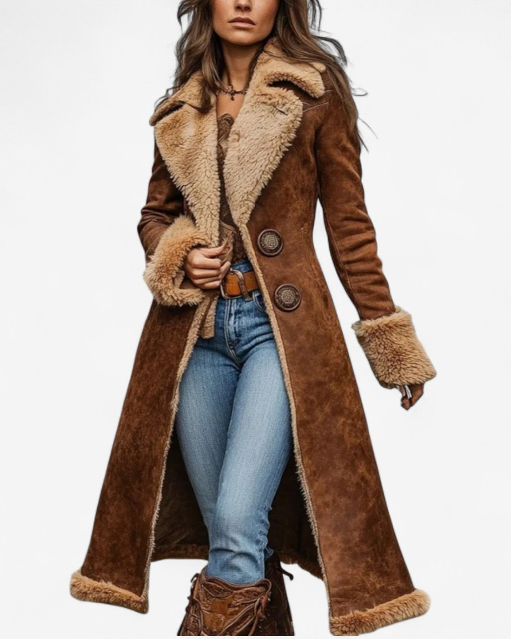 Noëlle | Manteau en fourrure douce