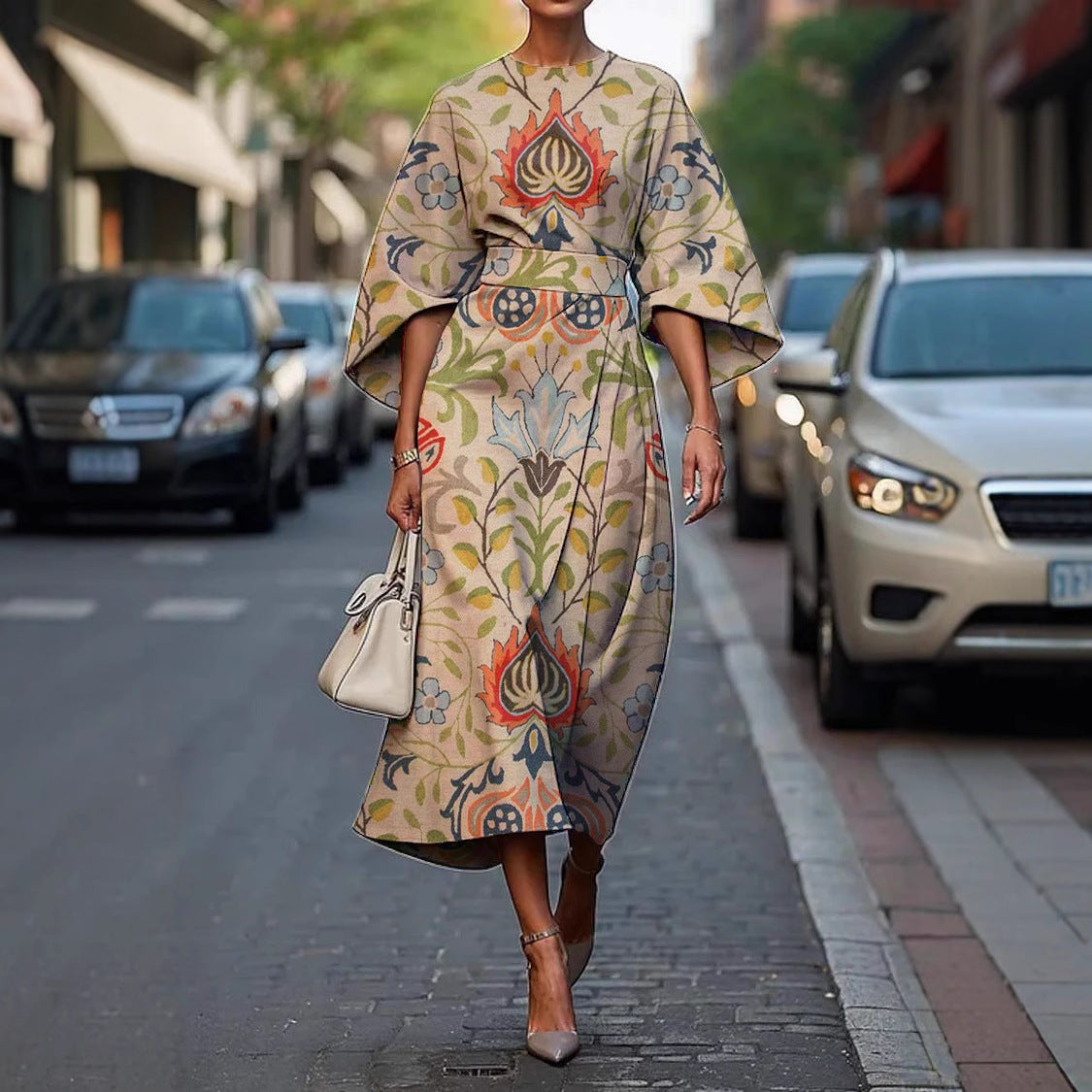 Melody™ | Elegant Round Neck Dress