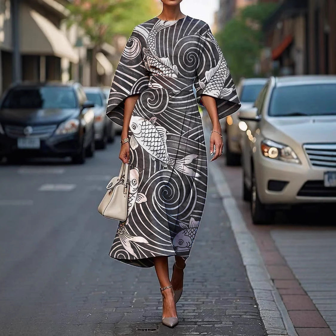Grace™ | Elegant Round Neck Dress