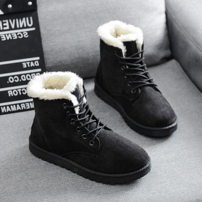 Nora™ | Ankle boots with fleece lining and suede look