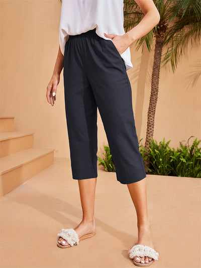 Sofia | Elegante Cropped Zomerbroek Met Elastische Taille