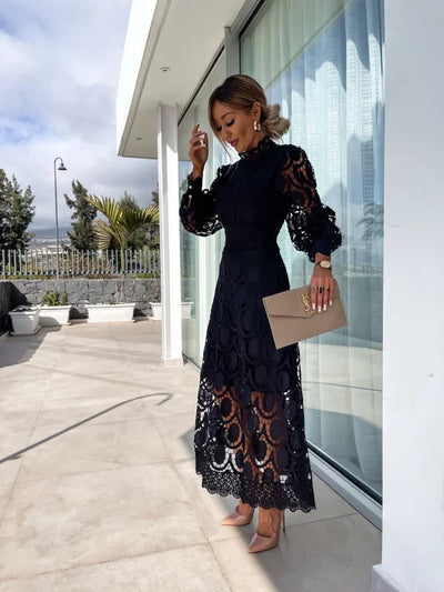 Georgia™ | Elegantní Krajkové Šaty ve Francouzském Stylu