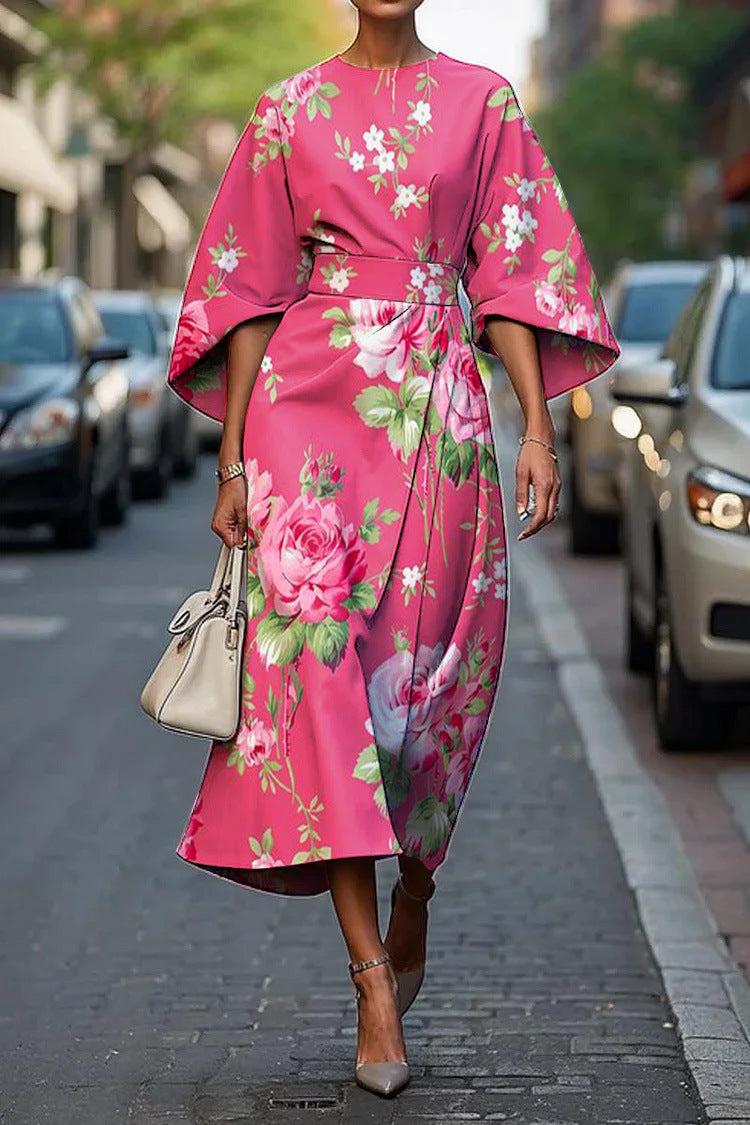 Grace™ | Elegant Round Neck Dress