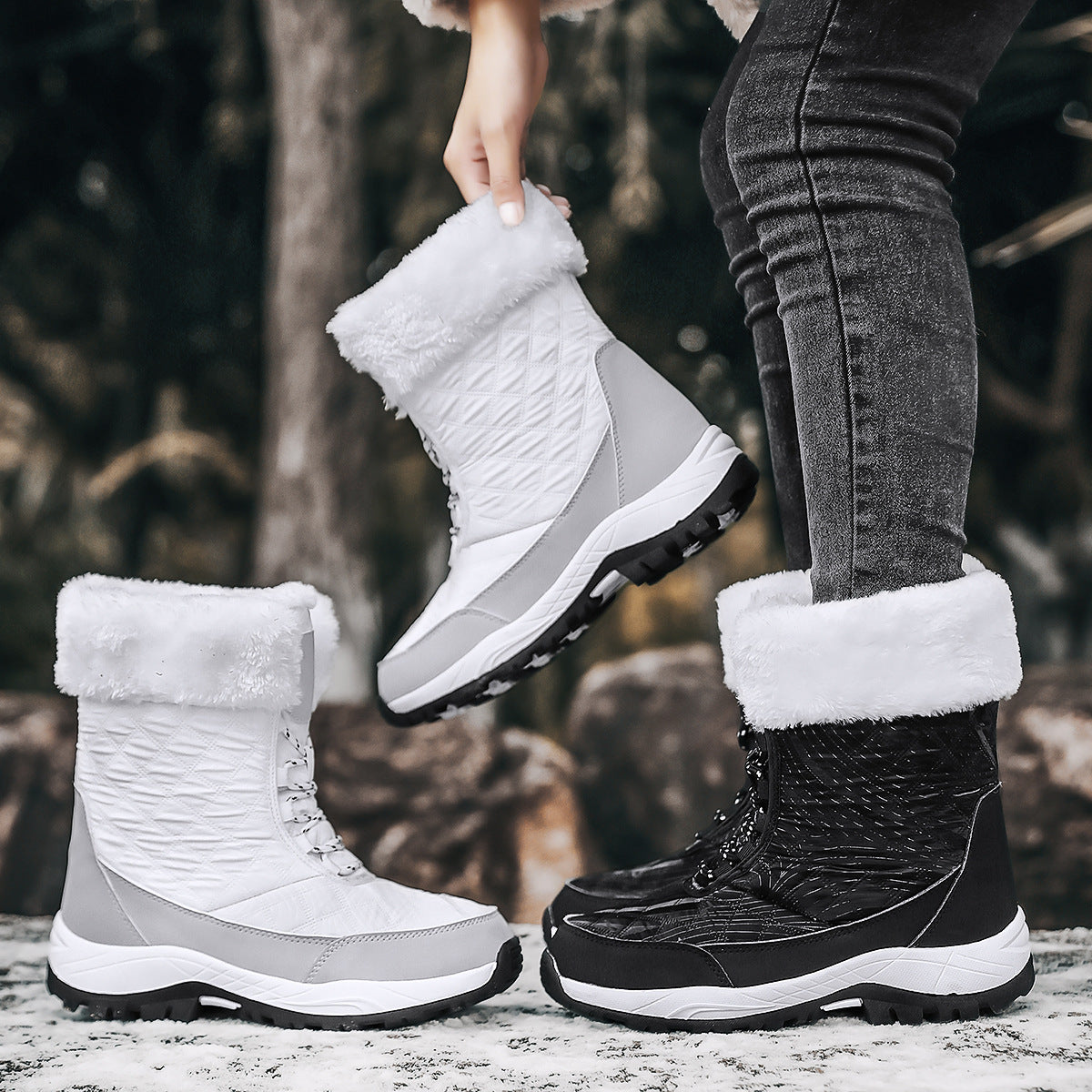 Aurora™ | Snow boots with fur trim and waterproof finish