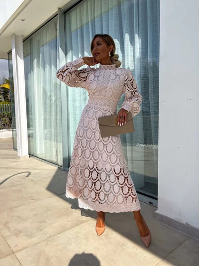 Georgia™ | Elegantní Krajkové Šaty ve Francouzském Stylu
