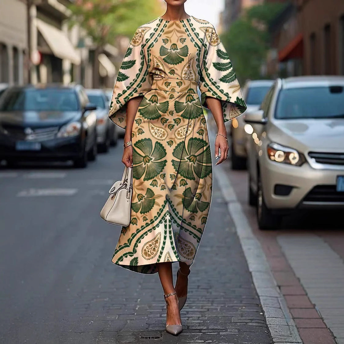 Grace™ | Elegant Round Neck Dress