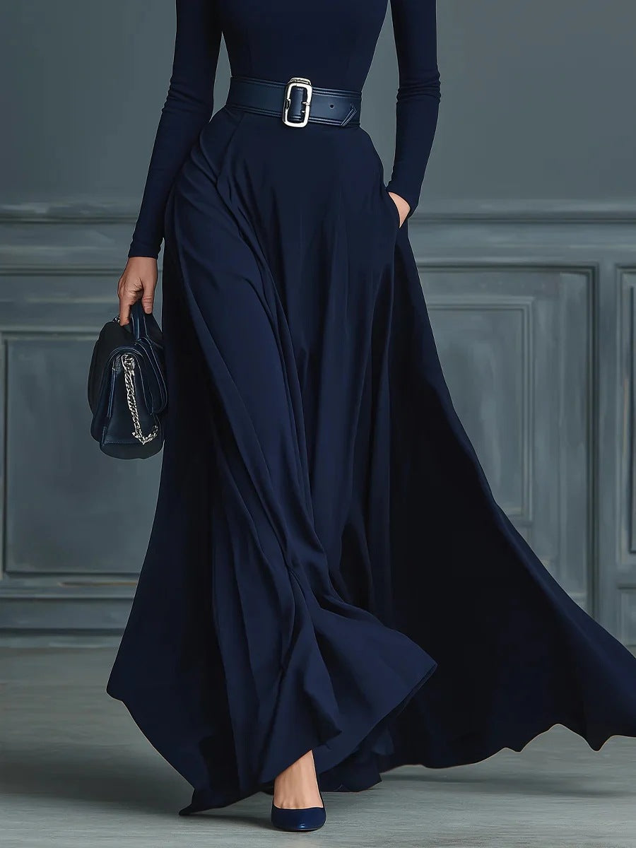 Corliss | Robe longue à col montant