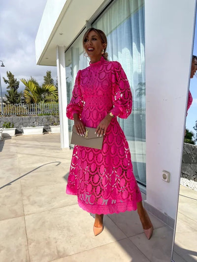 Georgia™ | Elegantní Krajkové Šaty ve Francouzském Stylu