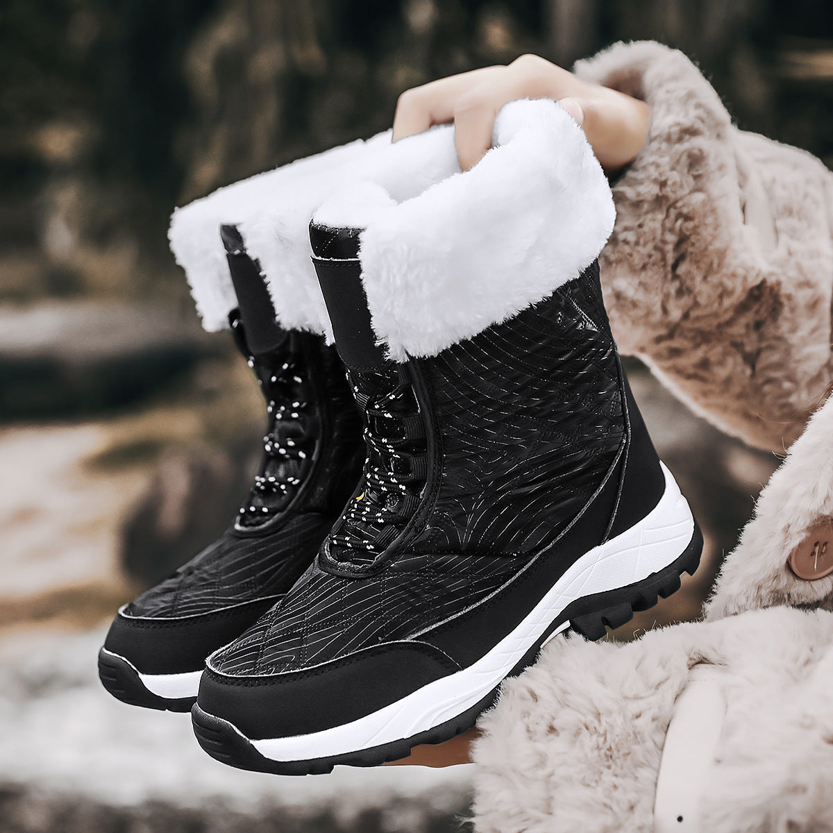 Aurora™ | Snow boots with fur trim and waterproof finish