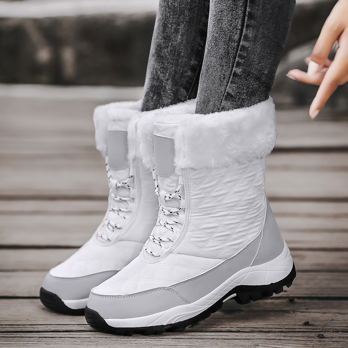 Aurora™ | Snow boots with fur trim and waterproof finish
