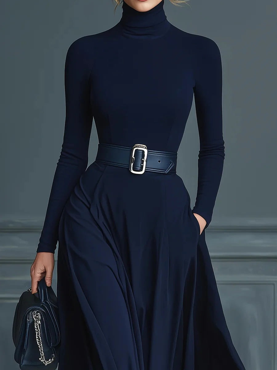 Corliss | Robe longue à col montant