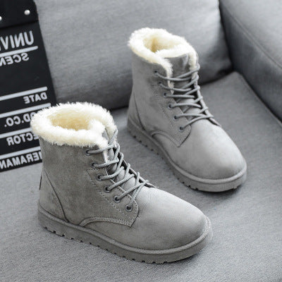 Nora™ | Ankle boots with fleece lining and suede look