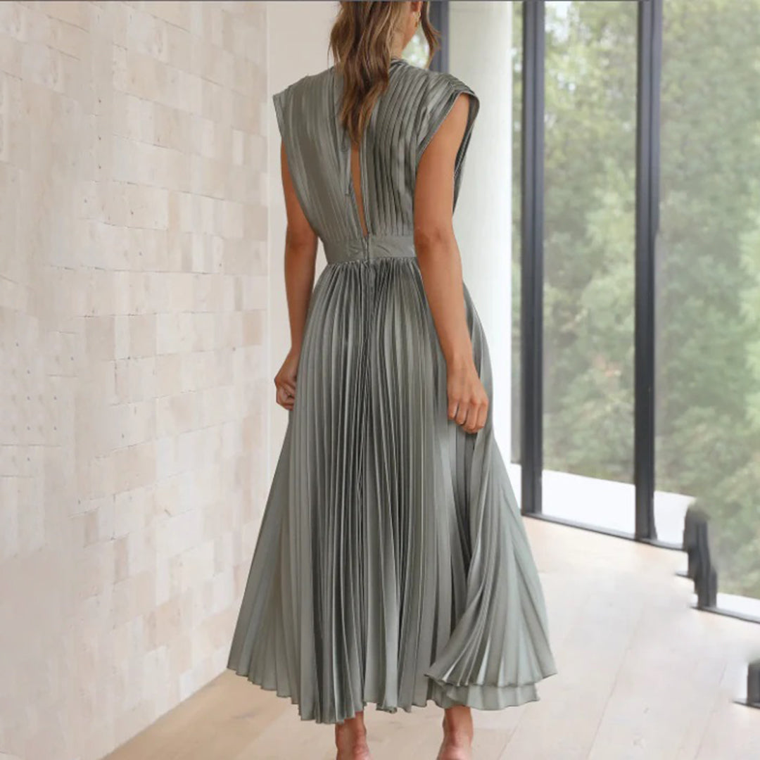 Lena™ | Elegant satin MIDI dress