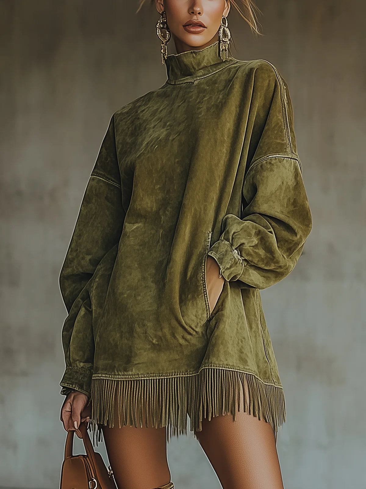 Sherry | Robe élégante à franges discrètes