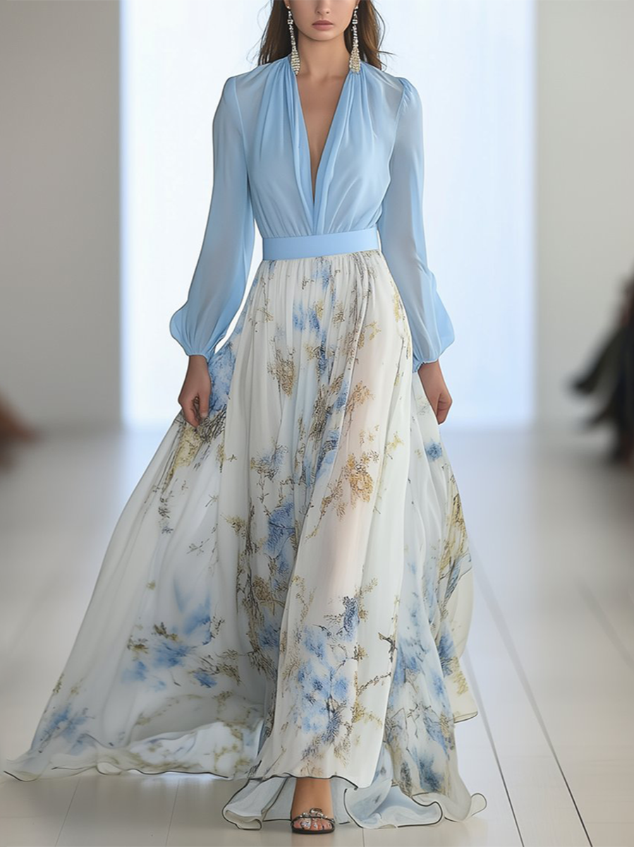 Abigail™ | Robe longue fleurie