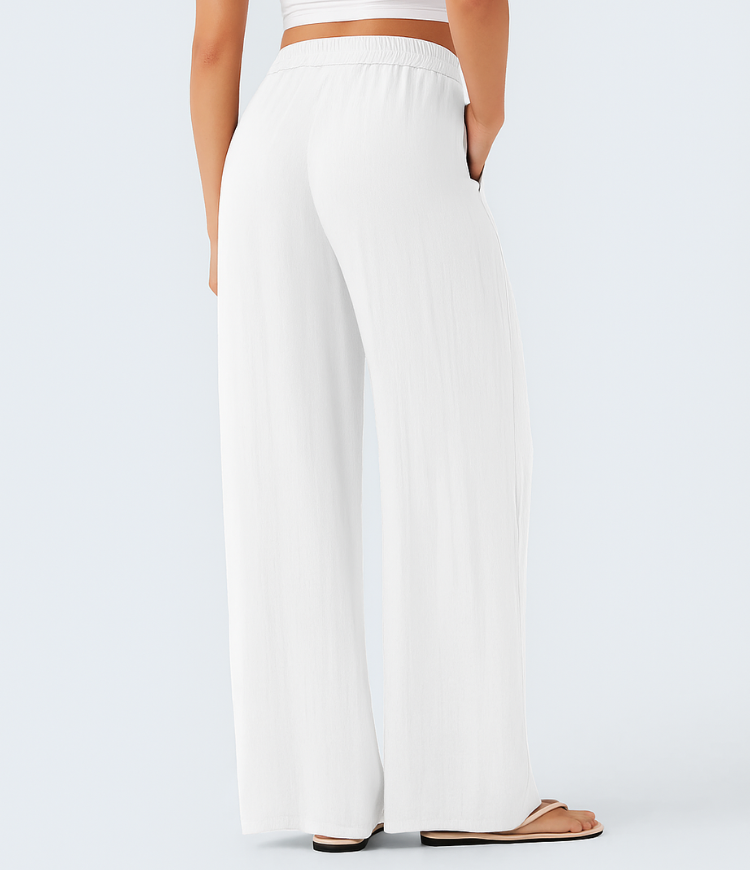 Lisa | Comfortabele &amp; Luchtige Linnen Broek met Elegante Pijpen | 1+1 Free