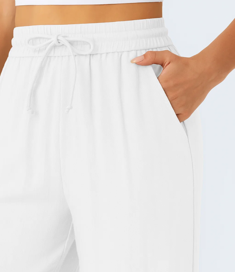 Lisa | Comfortabele &amp; Luchtige Linnen Broek met Elegante Pijpen | 1+1 Free