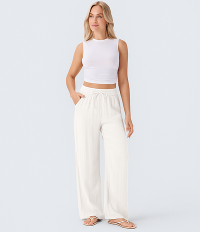 Lisa | Comfortabele & Luchtige Linnen Broek met Elegante Pijpen | 1+1 Gratis