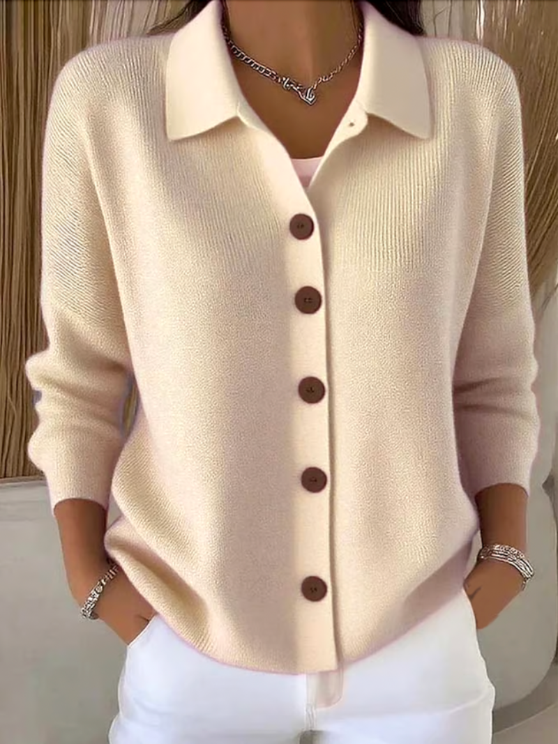 Arielle | Chemise boutonnée en maille 