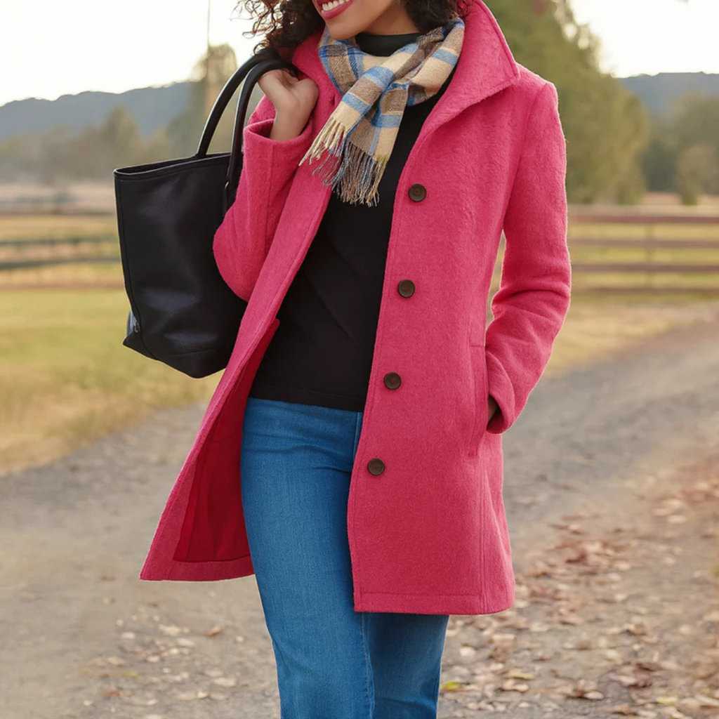 Elaine - Timeless Elegance Button Coat