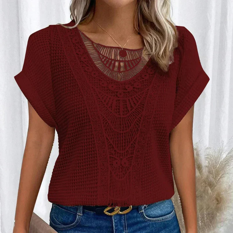 Karin™ | Elegant blouse in Ibiza style