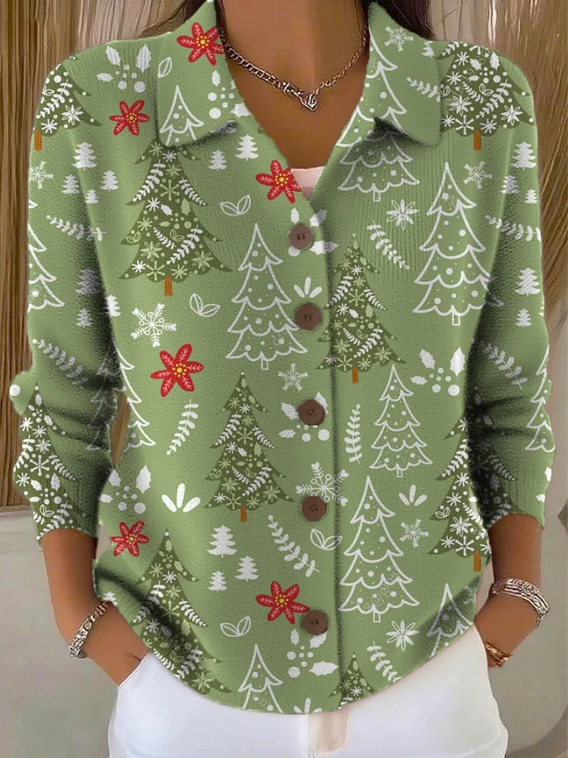 Sofia – Kerstblouse met knopen
